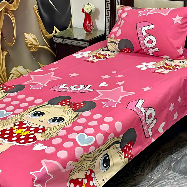 Cotton Printed Bedsheet Set - 2 Pieces for Single Bed - Style Wala
