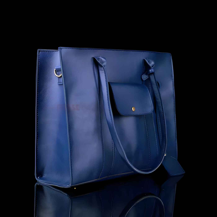 Women's PU Leather Plain Handbag Set - 3 Pcs - Style Wala