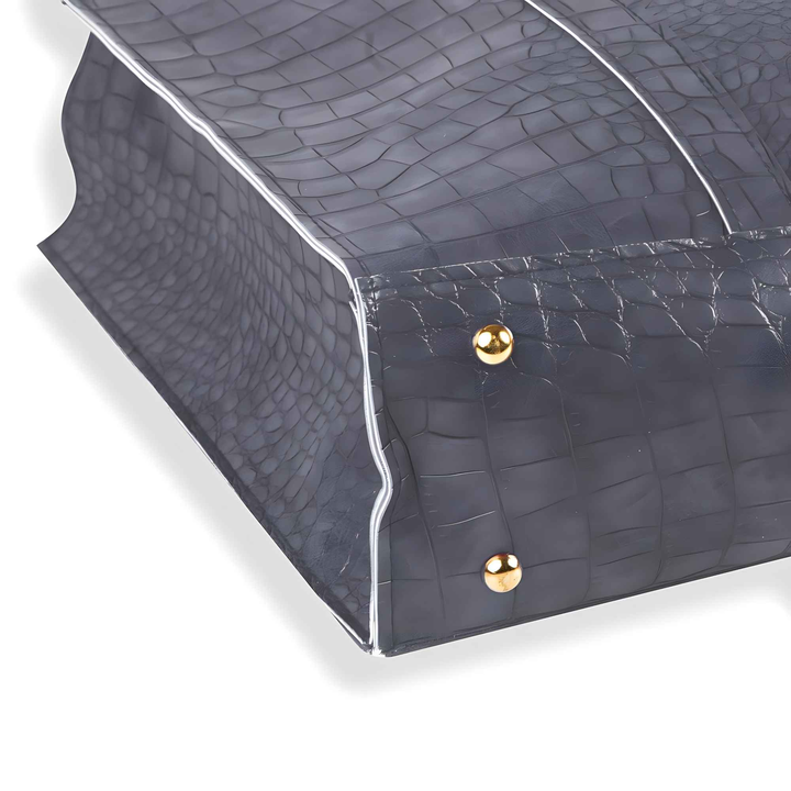Women's Textured PU Leather Tote Bag - Style Wala