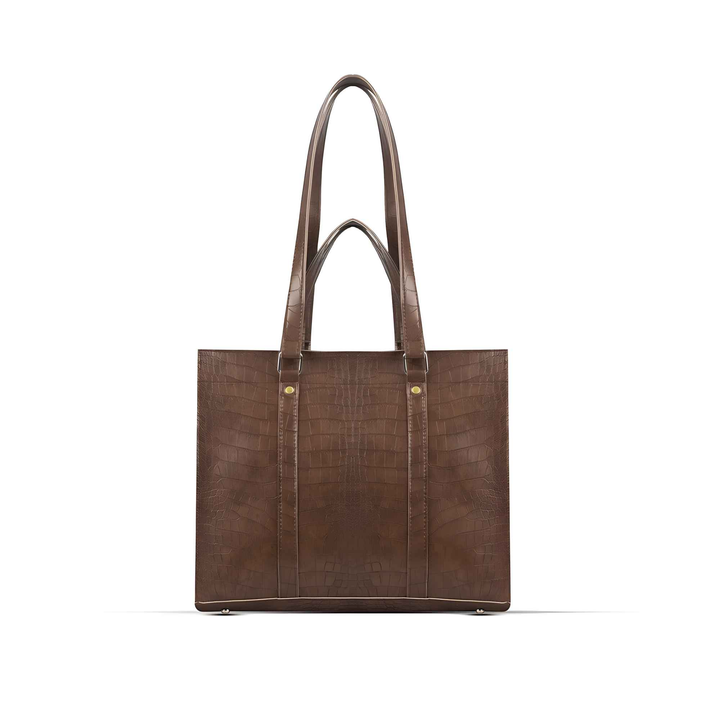 Women's Textured PU Leather Tote Bag - Style Wala