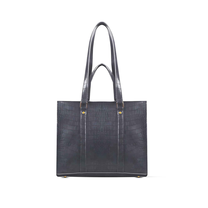 Women's Textured PU Leather Tote Bag - Style Wala